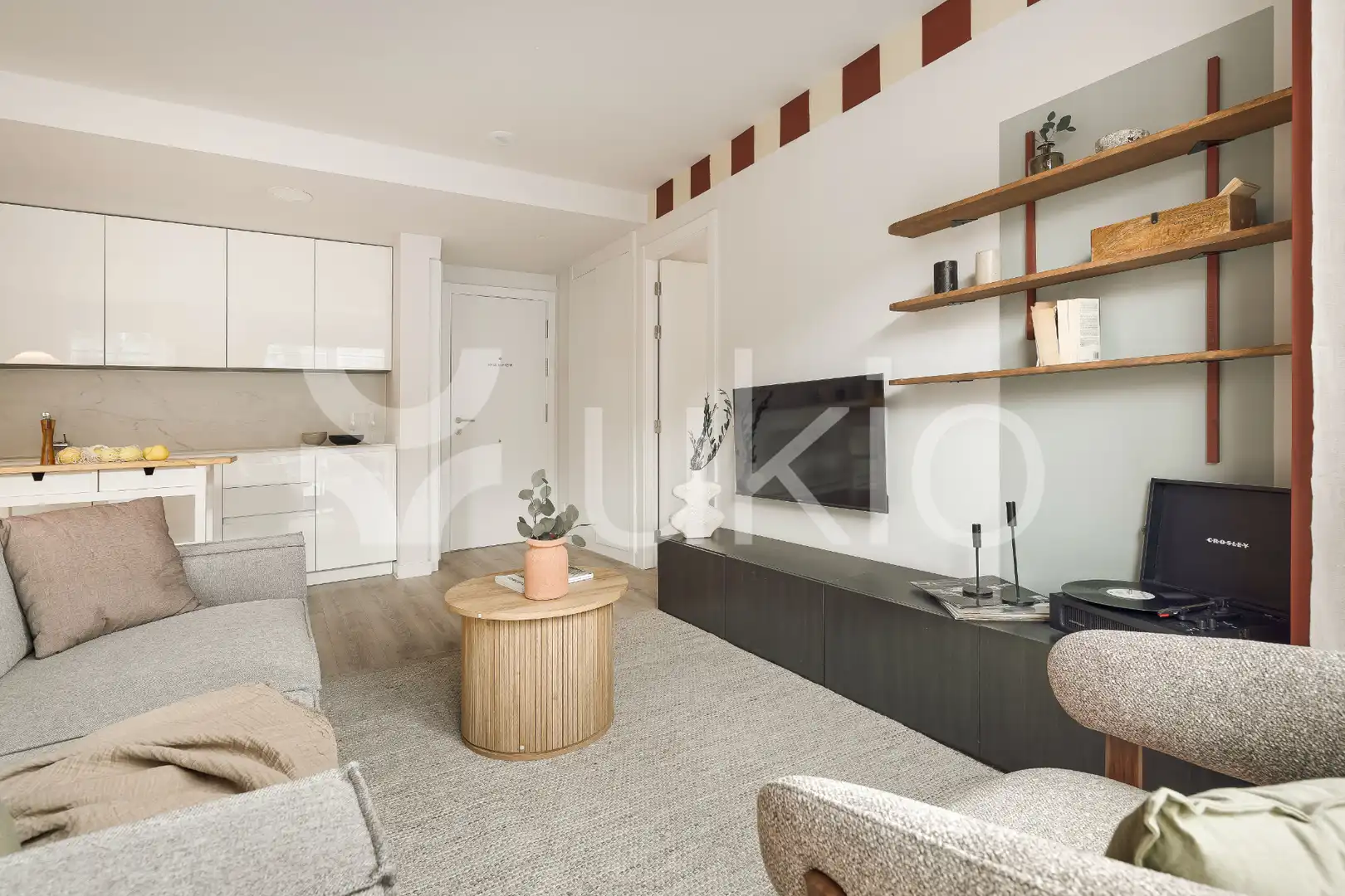Wohnzimmer von Wohnungen zur Miete in Madrid mit Heizung, Möbliert und Ofen