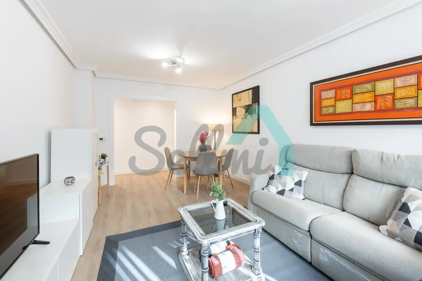 Sala de estar de Piso en venta en Oviedo  con Calefacción