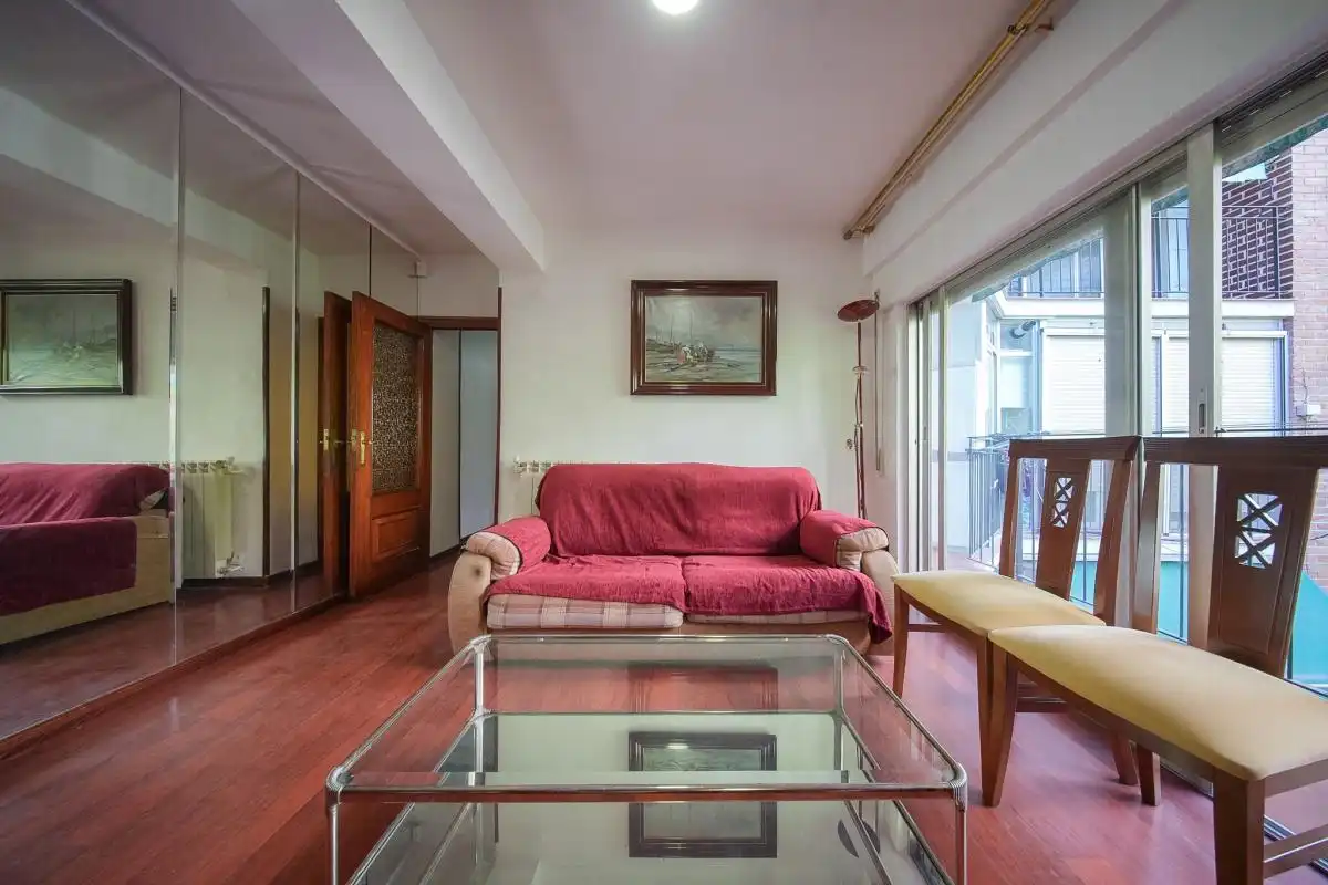 Living room of Flat for sale in Madrid  with Heating, Private garden and Terrace