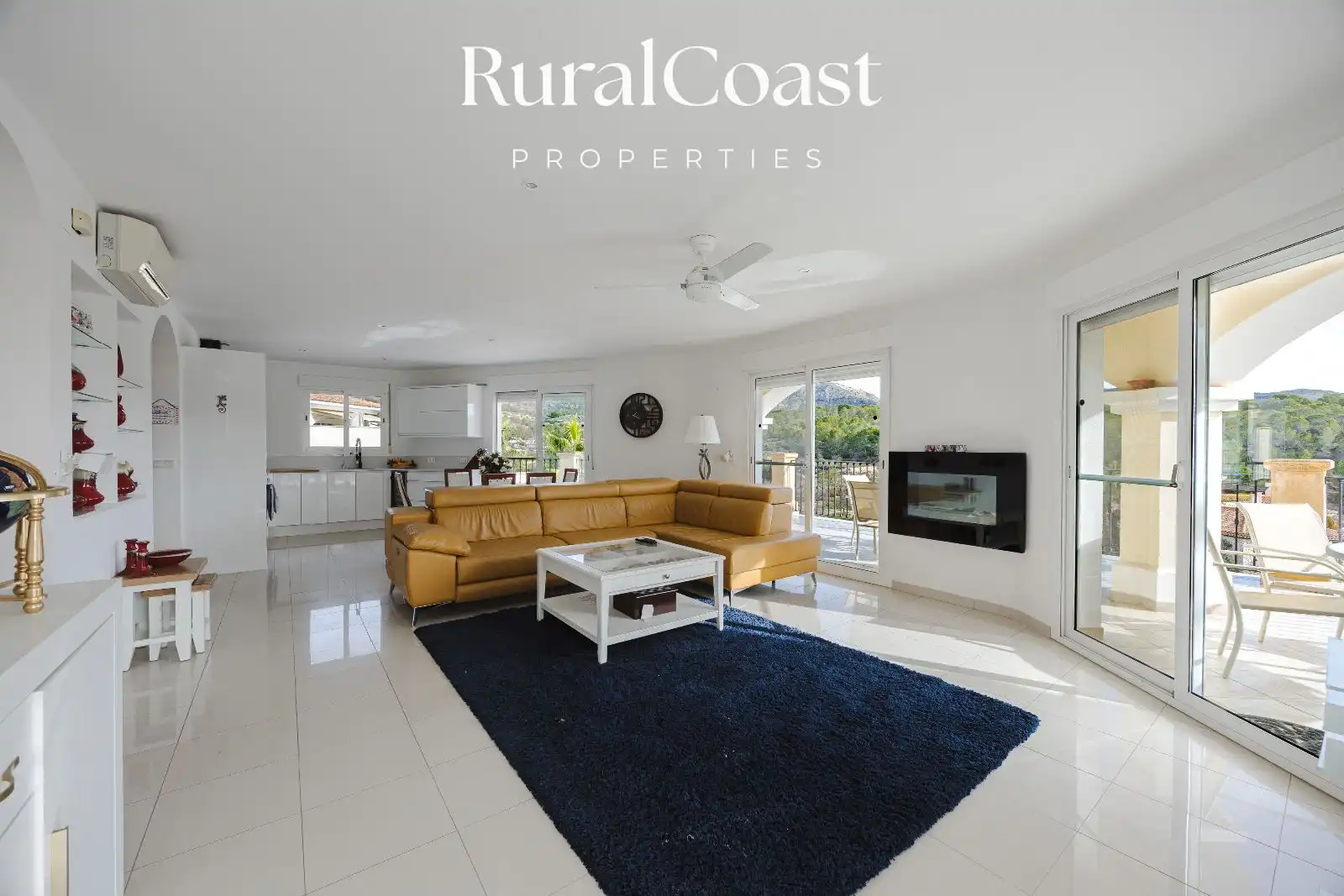 Sala de estar de Casa o chalet en venta en Busot con Aire acondicionado, Calefacción y Terraza