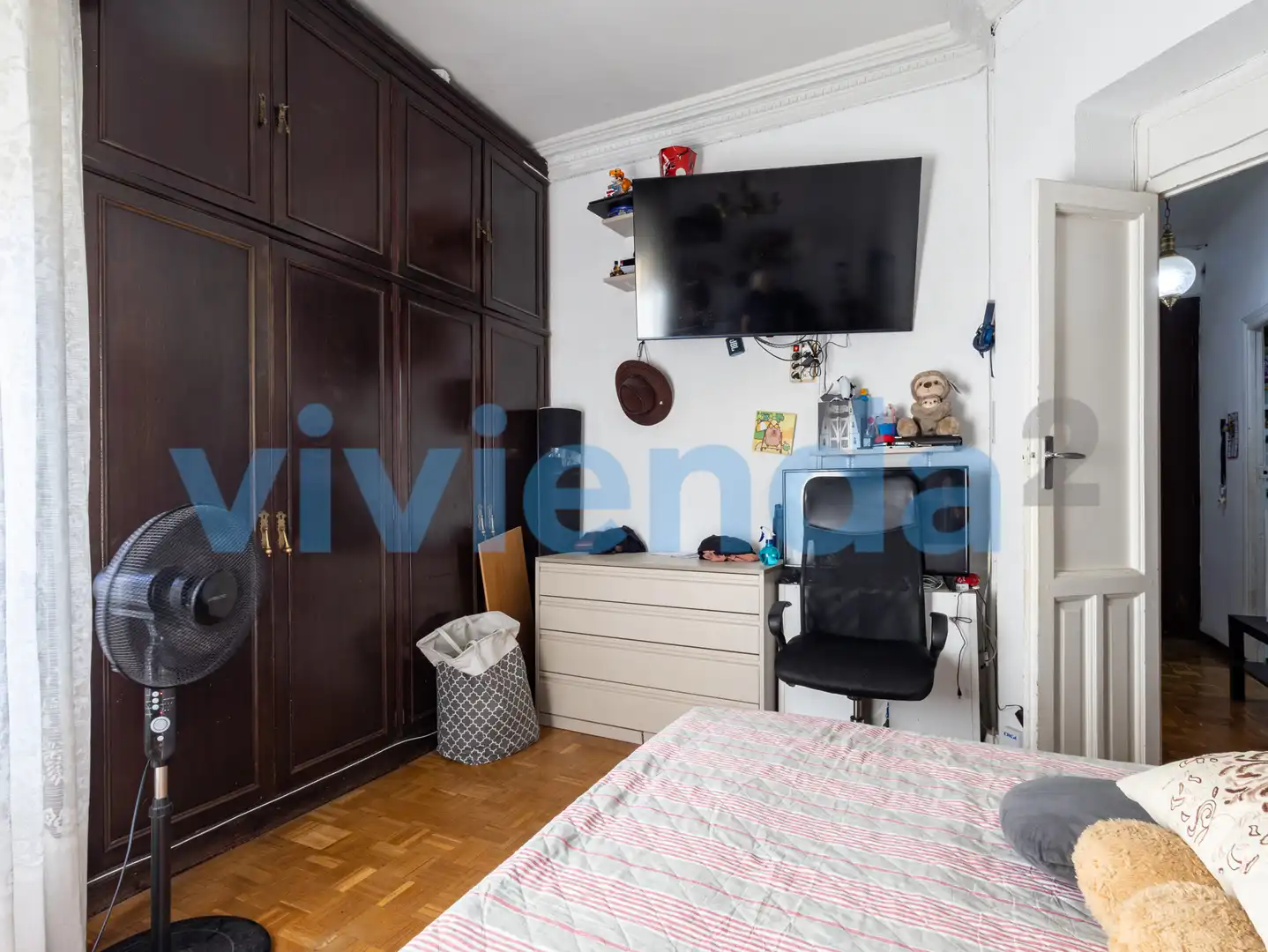Schlafzimmer von Wohnung zum Verkauf in Madrid mit Heizung und Balkon