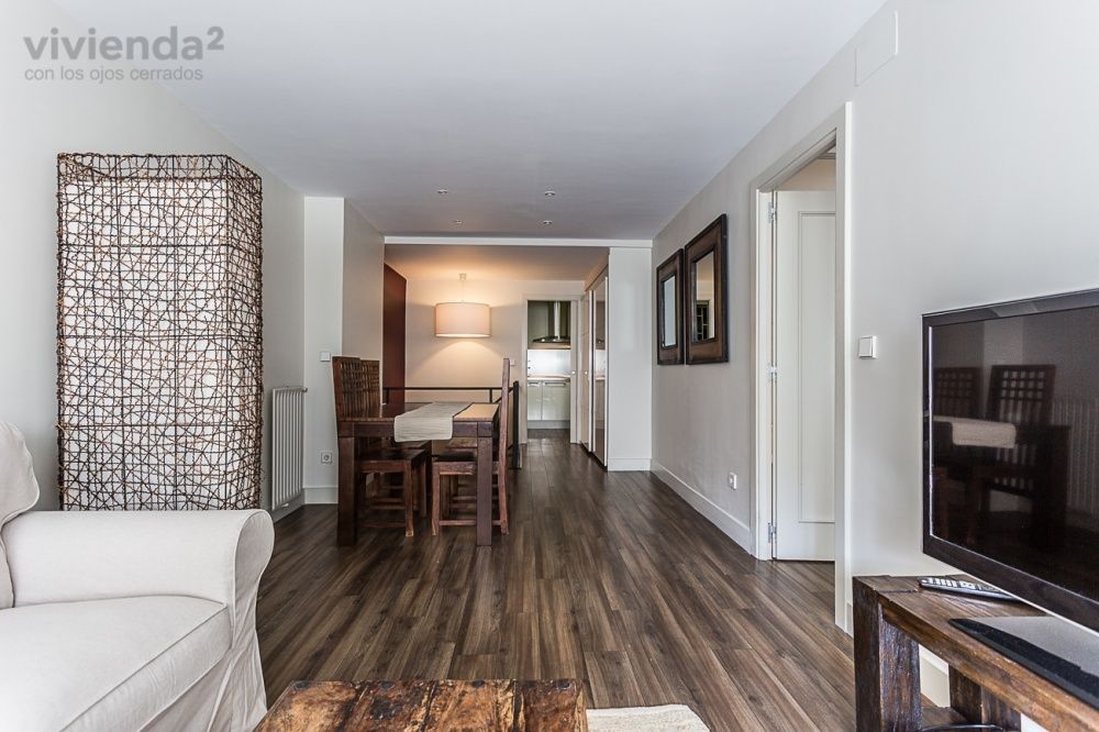 Living room of Flat to rent in  Madrid Capital  with Air Conditioner, Heating and Terrace