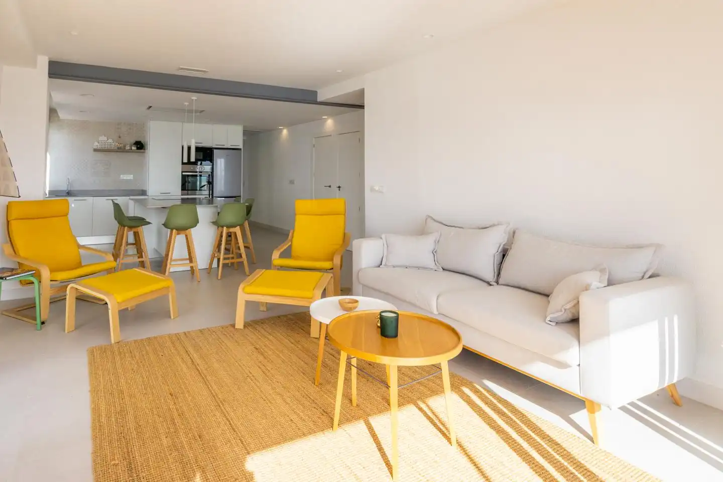 Wohnzimmer von Wohnung zum Verkauf in Santa Pola mit Klimaanlage und Terrasse