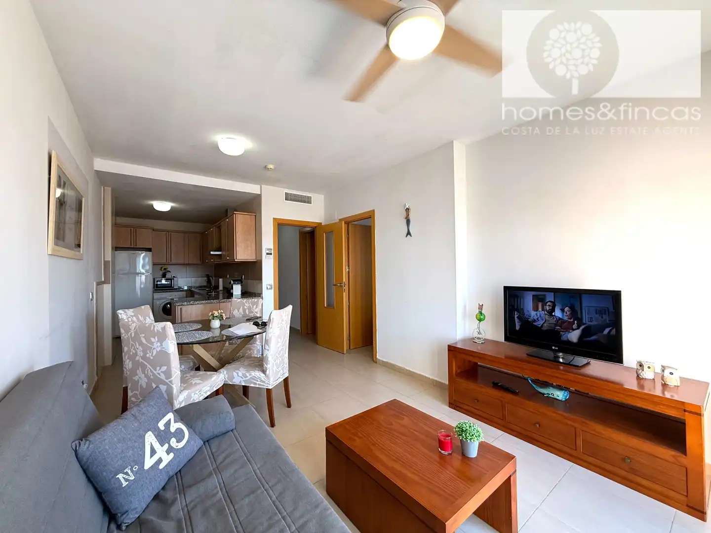 Sala de estar de Ático en venta en Ayamonte con Aire acondicionado, Amueblado y Piscina comunitaria