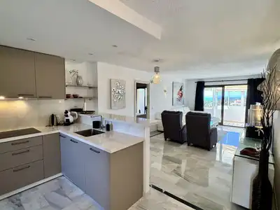 Küche von Dachboden zum Verkauf in Mijas mit Klimaanlage, Heizung und Terrasse