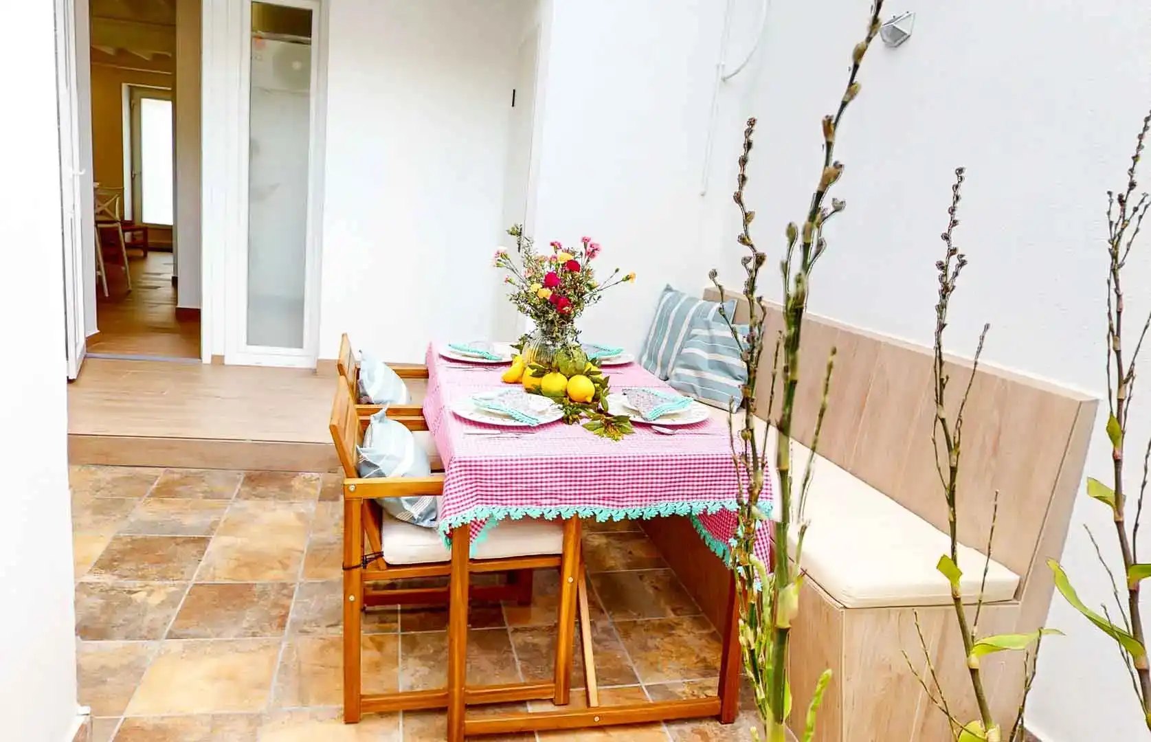 Terrasse von Wohnung zur Miete in Dénia mit Parkett und Möbliert