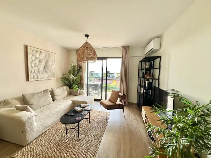 Living room of Flat for sale in Mijas  with Air Conditioner, Terrace and Swimming Pool