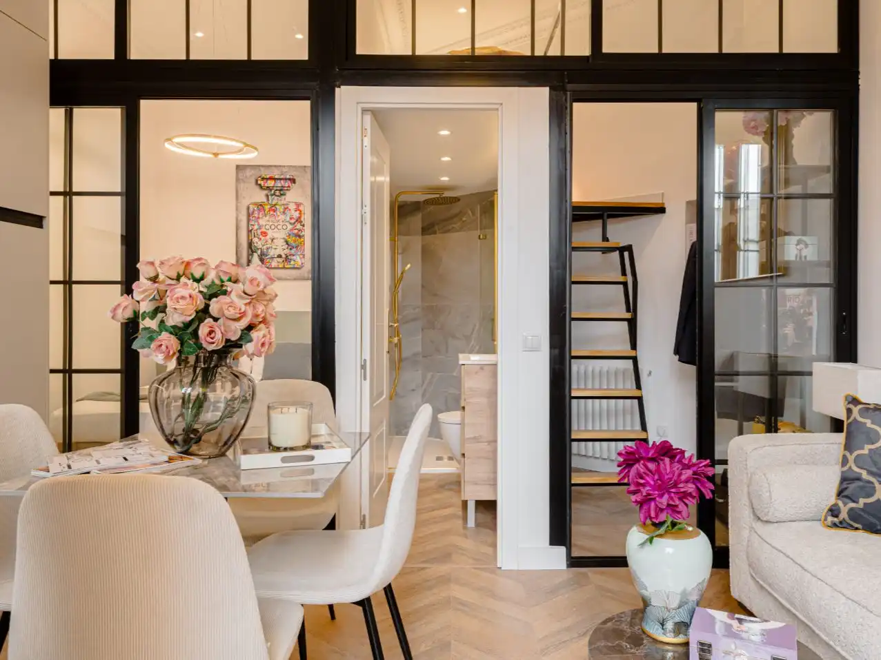 Esszimmer von Wohnung zum Verkauf in  Madrid Capital mit Klimaanlage