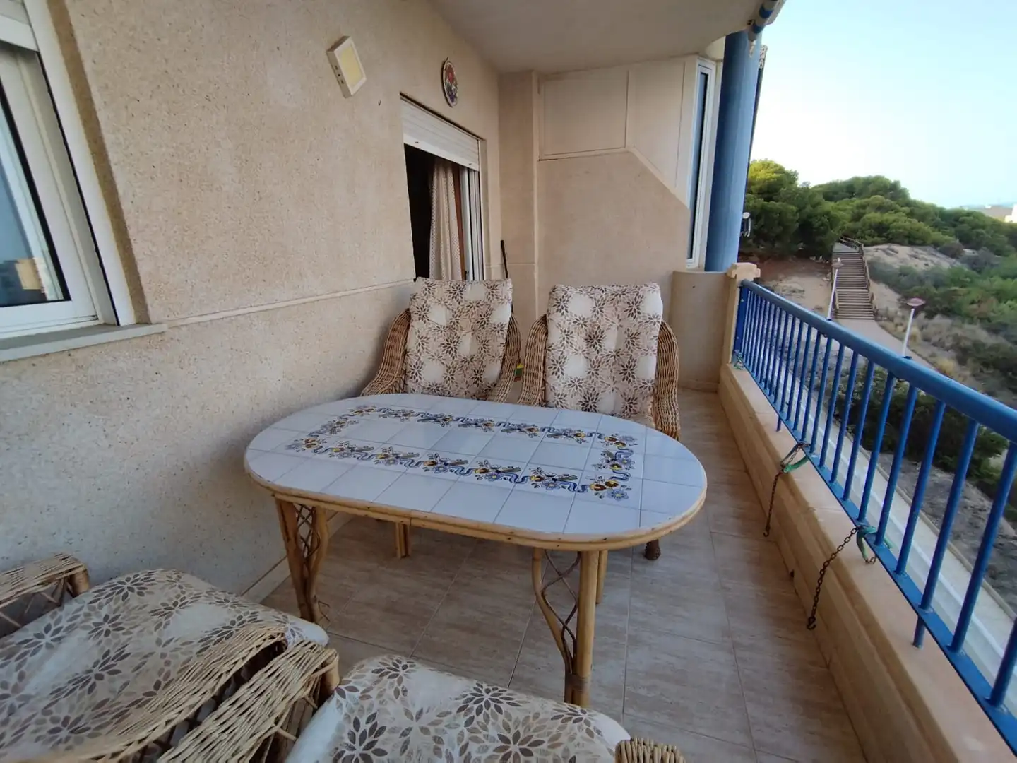 Terraza de Piso de alquiler en Elche / Elx con Terraza, Amueblado y Piscina comunitaria