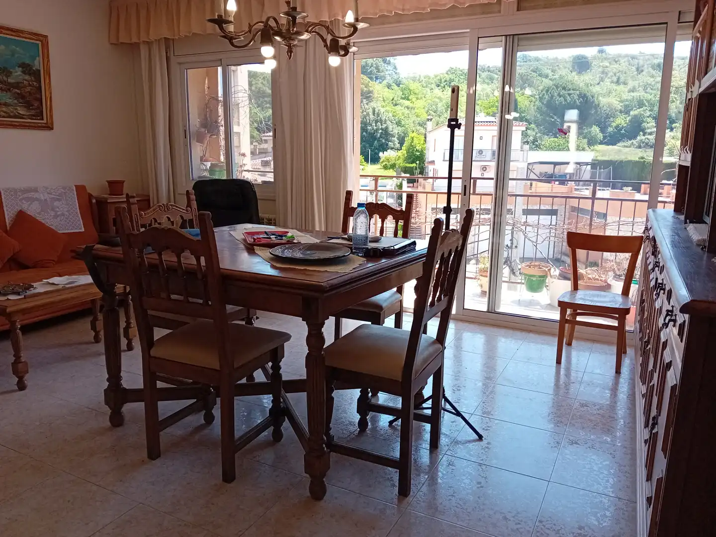 Comedor de Piso en venta en Girona con Calefacción, Terraza y Amueblado