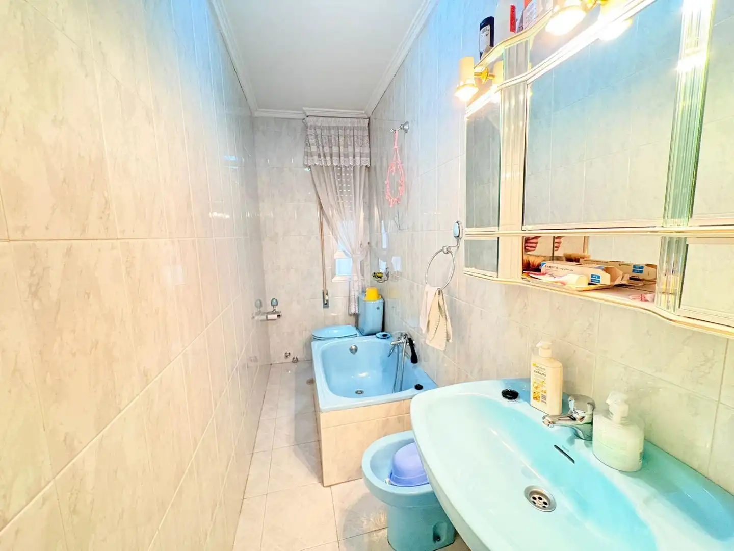 Badezimmer von Wohnung zum Verkauf in Ponferrada mit Terrasse und Möbliert