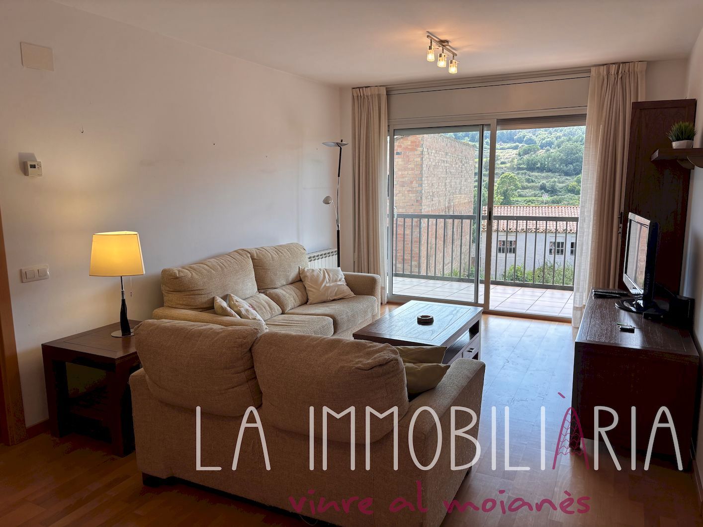 Sala d'estar de Pis en venda en Castellterçol amb Calefacció, Terrassa i Traster