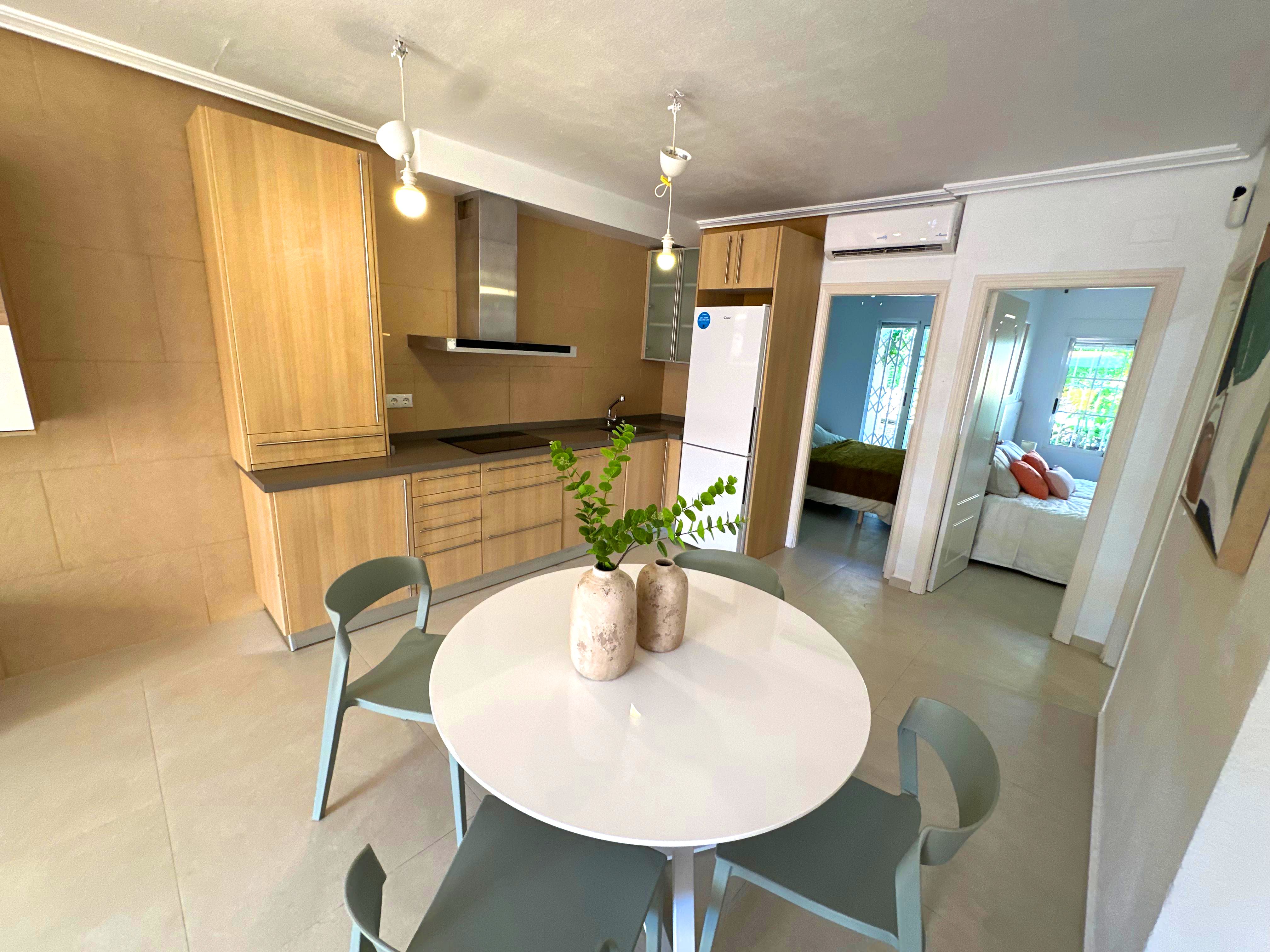 Kitchen of Apartment to rent in Torrevieja  with Air Conditioner, Heating and Private garden
