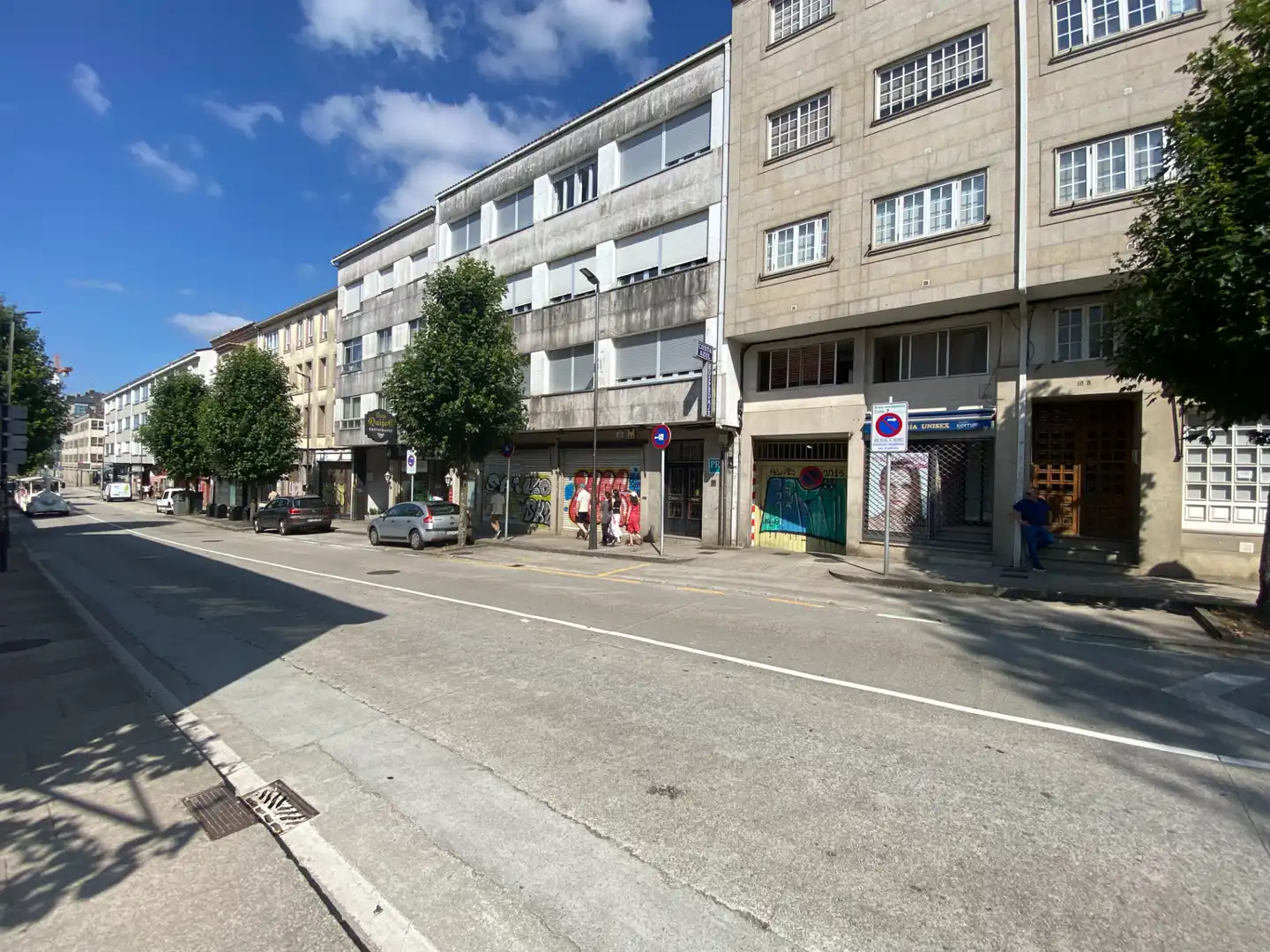 Vista exterior de Pis en venda en Santiago de Compostela  amb Calefacció i Moblat
