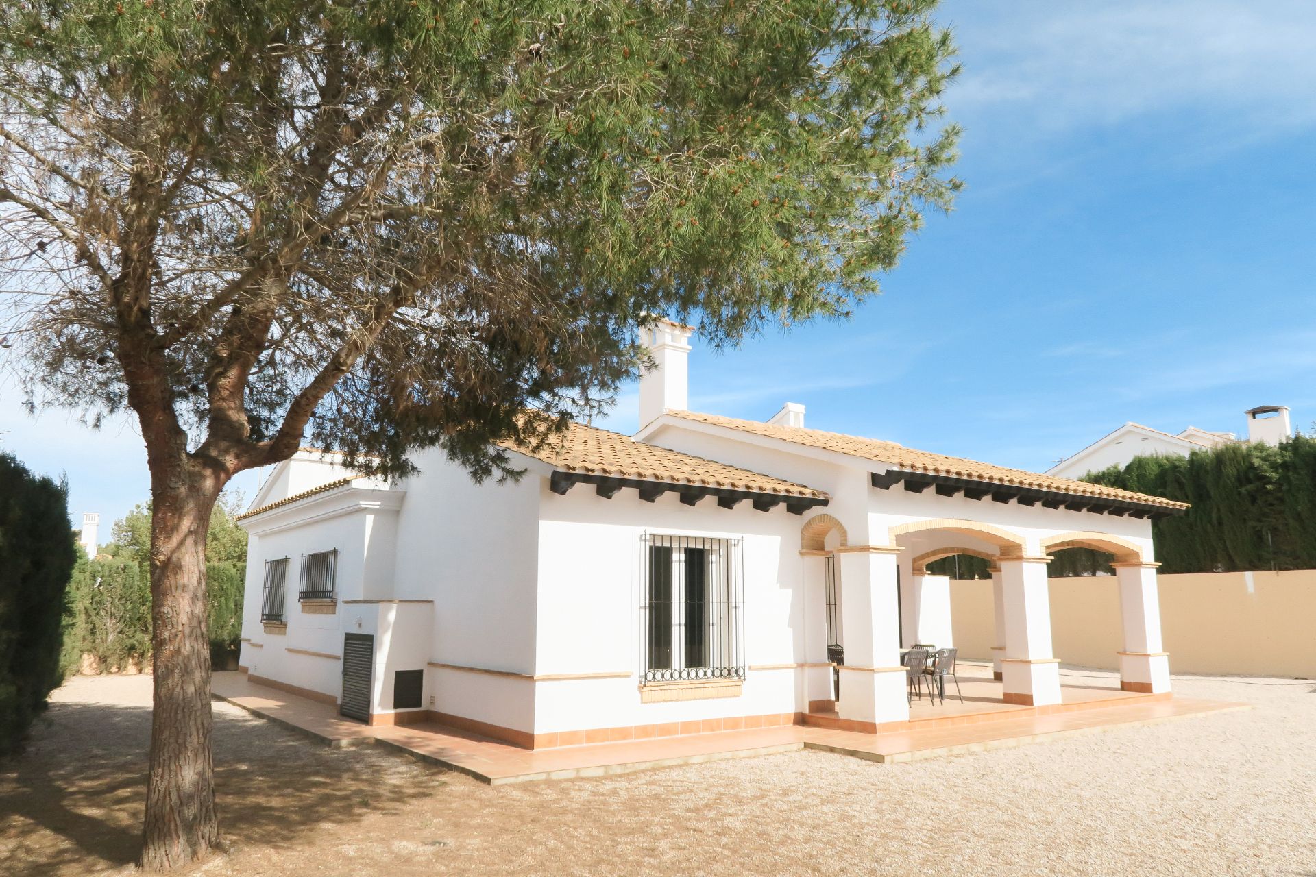 Vista exterior de Casa o xalet en venda en Fuente Álamo de Murcia amb Aire condicionat, Calefacció i Jardí privat