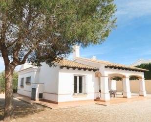 Exterior view of House or chalet for sale in Fuente Álamo de Murcia  with Air Conditioner, Heating and Private garden