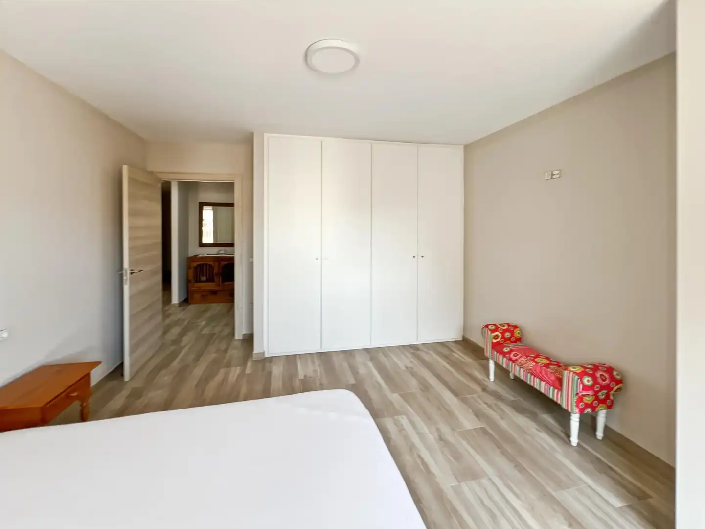 Schlafzimmer von Wohnung zur Miete in Castellón de la Plana / Castelló de la Plana mit Möbliert und Balkon