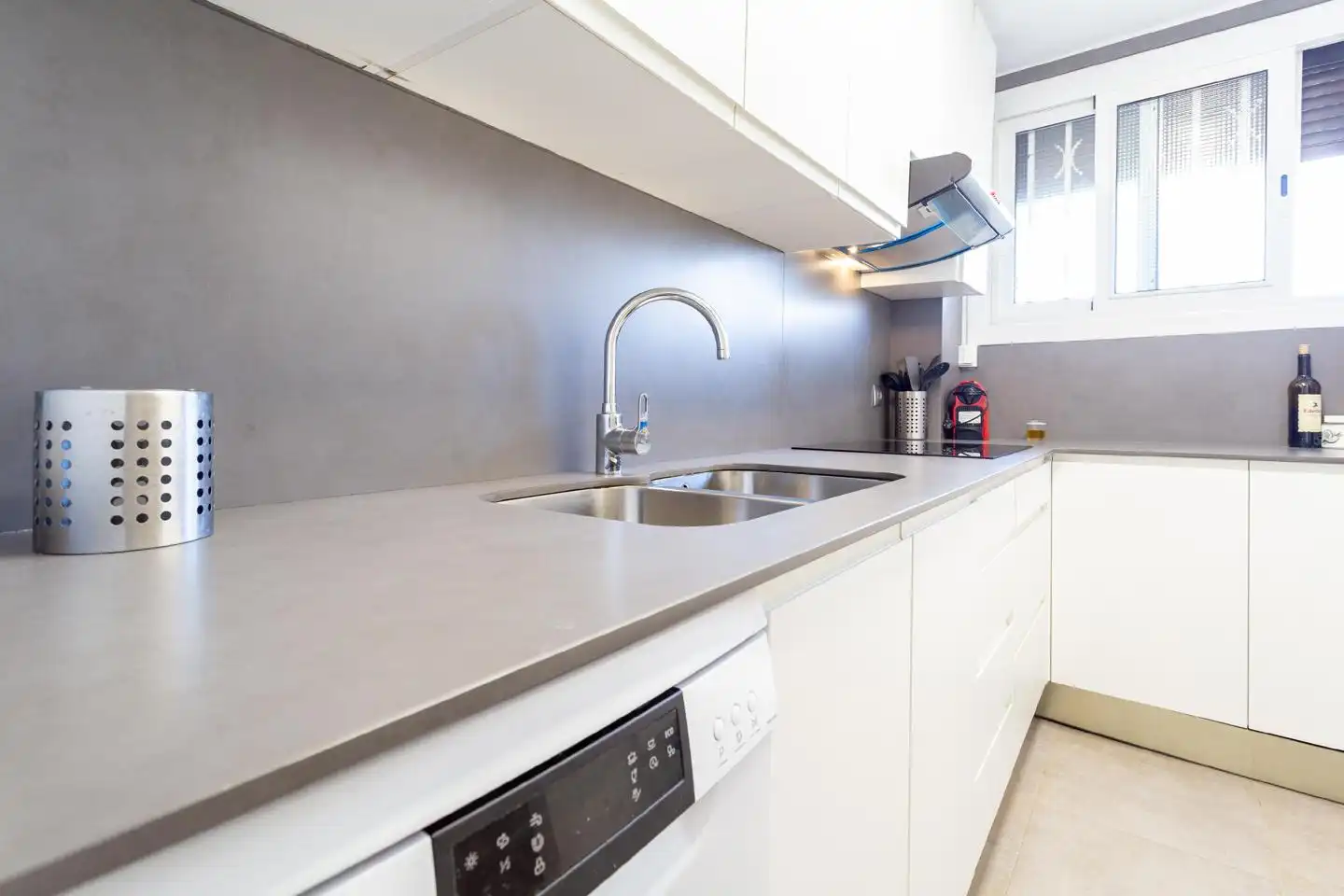 Kitchen of Flat for rent in Bilbao   with Air Conditioner, Terrace and Furnished