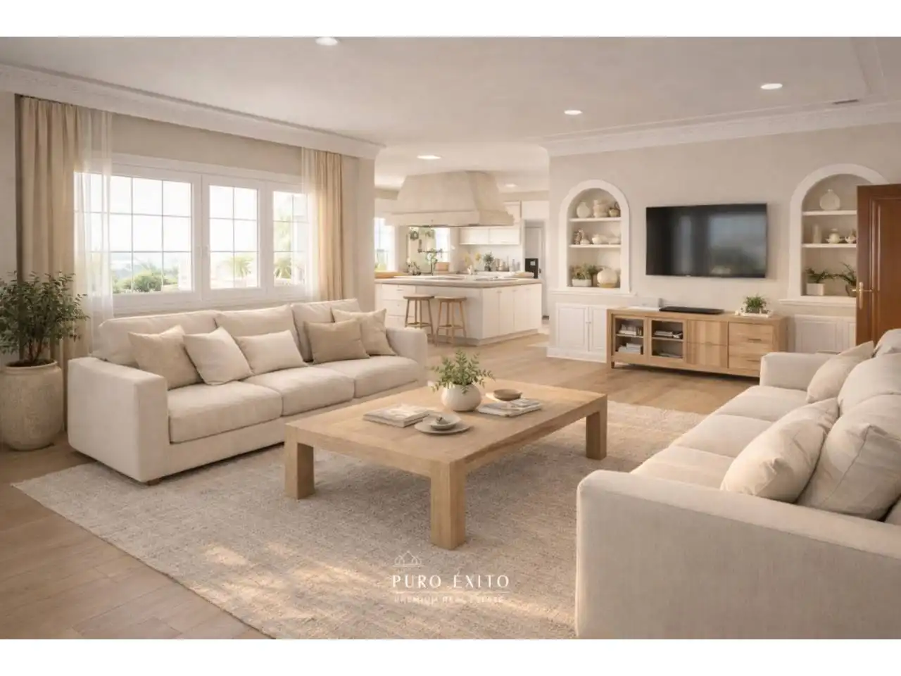 Living room of Houses for sale in Málaga  with Air Conditioner, Heating and Private garden