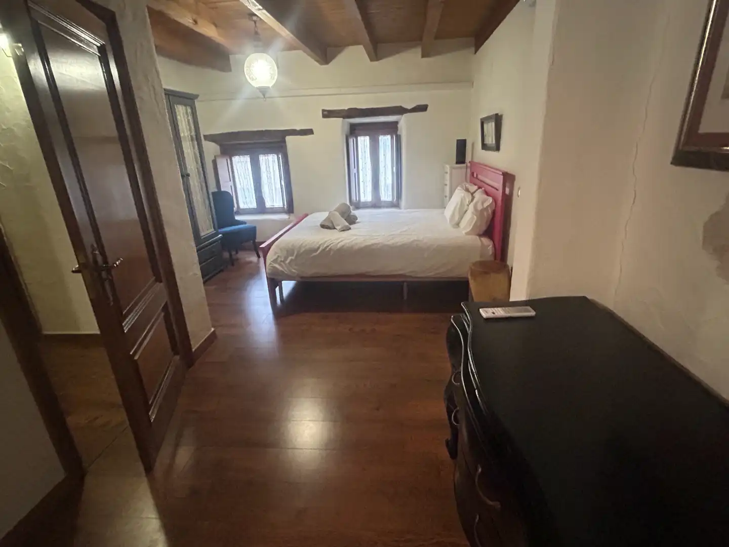 Dormitori de Casa adosada en venda en Bahabón amb Aire condicionat, Calefacció i Moblat