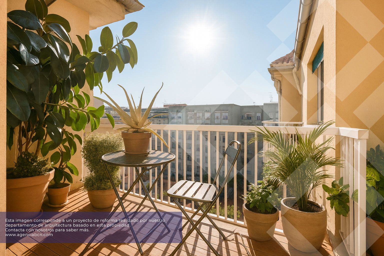 Balcony of Duplex for sale in  Barcelona Capital  with Air Conditioner, Heating and Parquet flooring