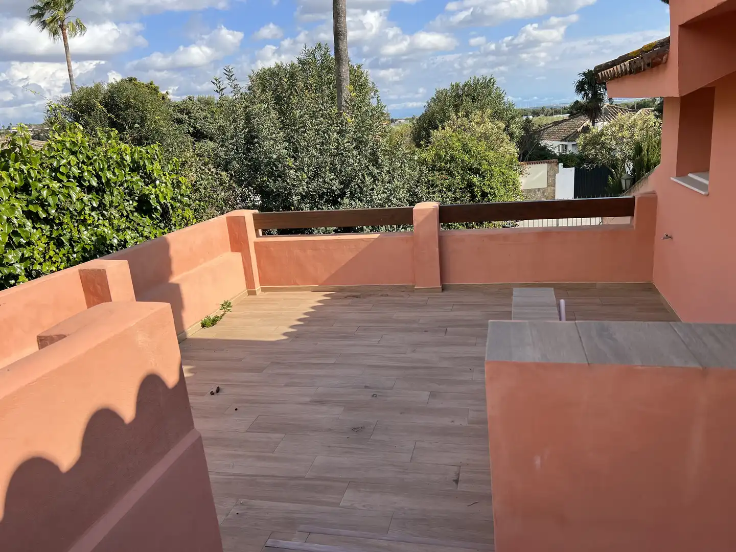 Terrassa de Casa o xalet en venda en El Puerto de Santa María amb Aire condicionat, Jardí privat i Parquet