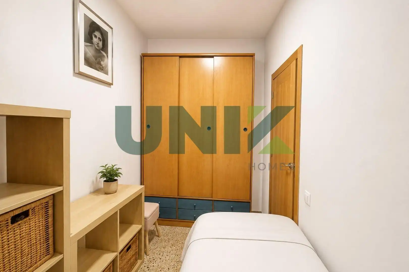 Schlafzimmer von Wohnung zum Verkauf in Barcelona mit Klimaanlage und Terrasse
