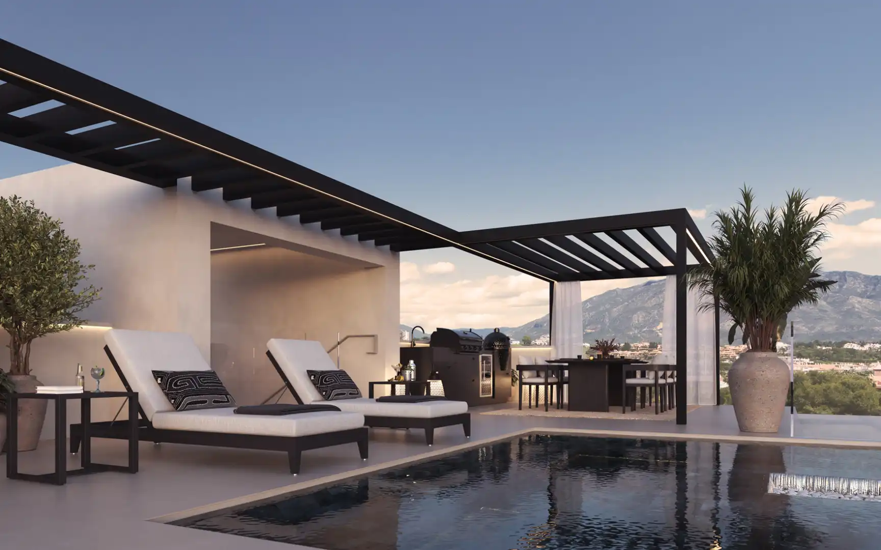 Terrassa de Casa o xalet en venda en Marbella amb Aire condicionat, Calefacció i Jardí privat