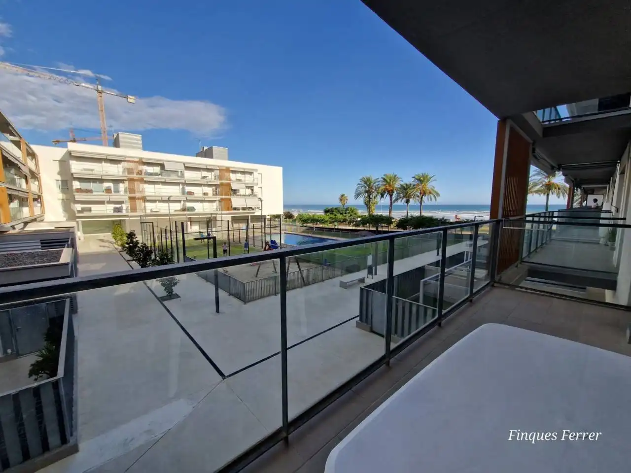 Terraza de Piso de alquiler en Cubelles con Aire acondicionado, Calefacción y Parquet