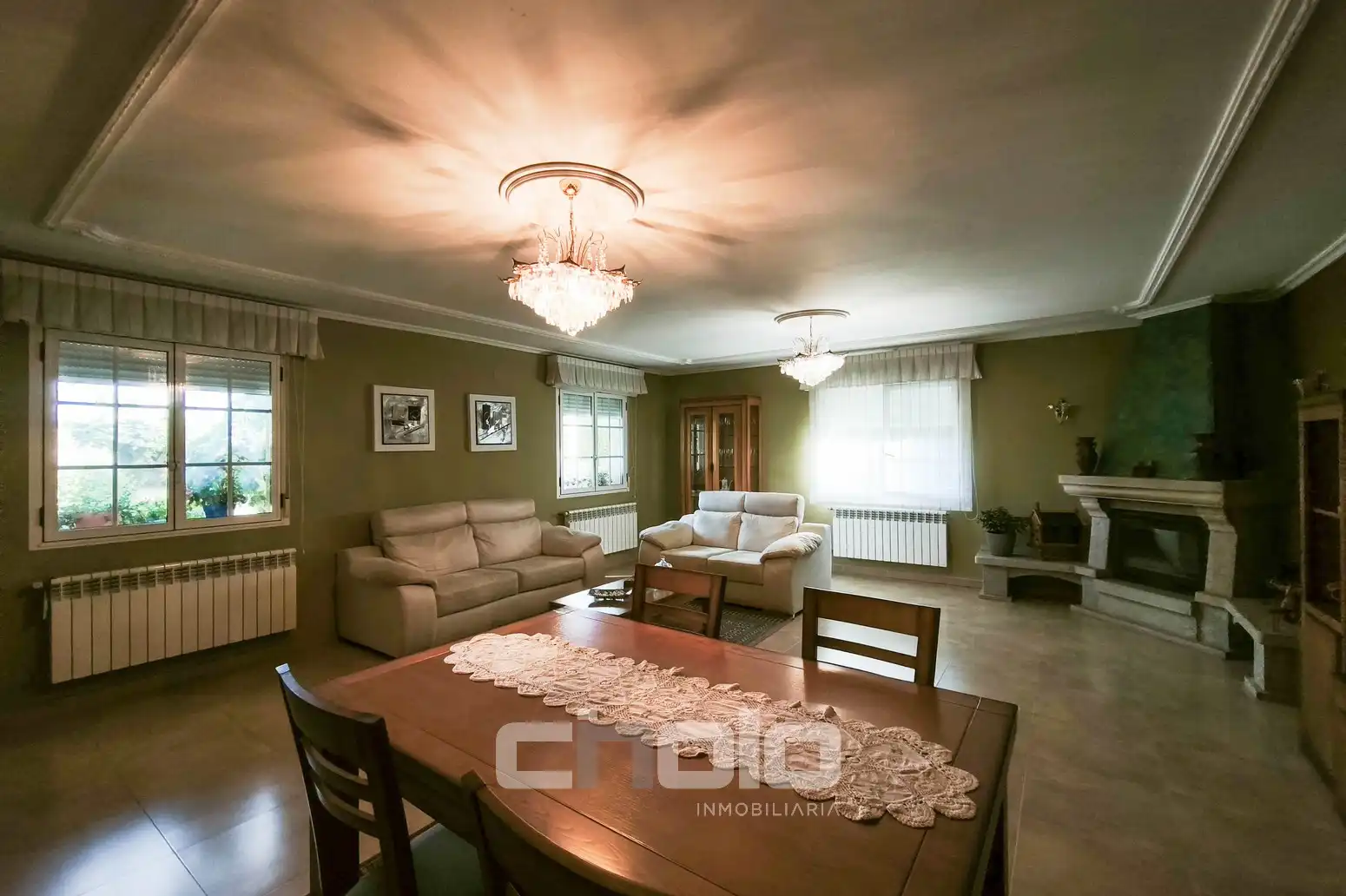 Living room of Houses for sale in Begonte  with Heating, Parquet flooring and Storage room