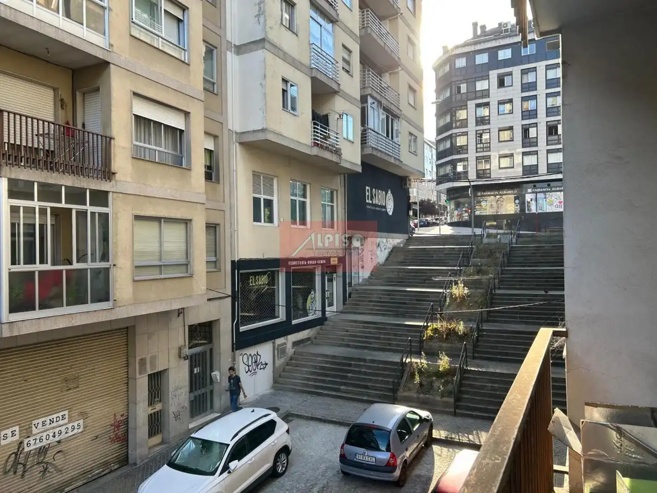 Exterior view of Flat for sale in Ourense Capital   with Heating, Parquet flooring and Terrace