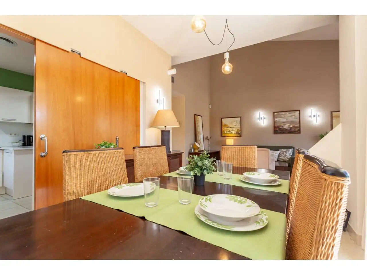 Comedor de Casa o chalet en venta en Mont-roig del Camp con Aire acondicionado, Calefacción y Jardín privado