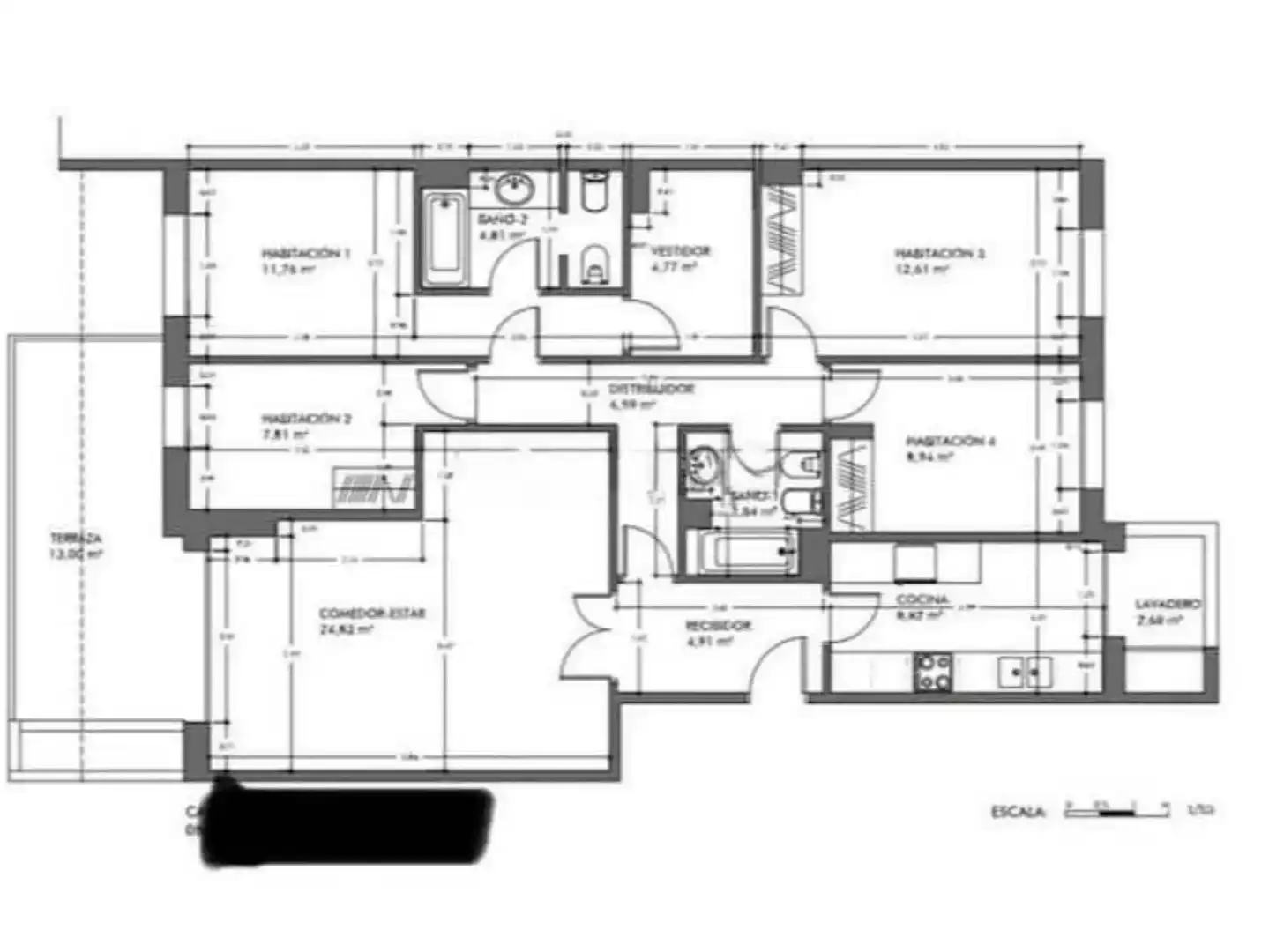 Wohnung zur Miete in Sitges mit Klimaanlage, Schwimmbad und Balkon
