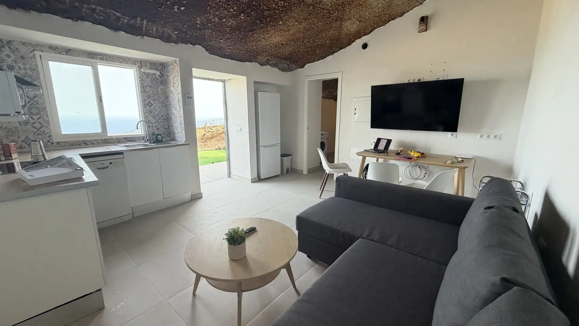 Sala de estar de Casa o chalet de alquiler en Fasnia con Jardín privado, Terraza y Amueblado