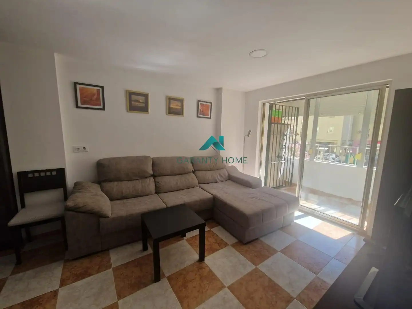Living room of Flat for sale in Jerez de la Frontera  with Air Conditioner, Terrace and Furnished