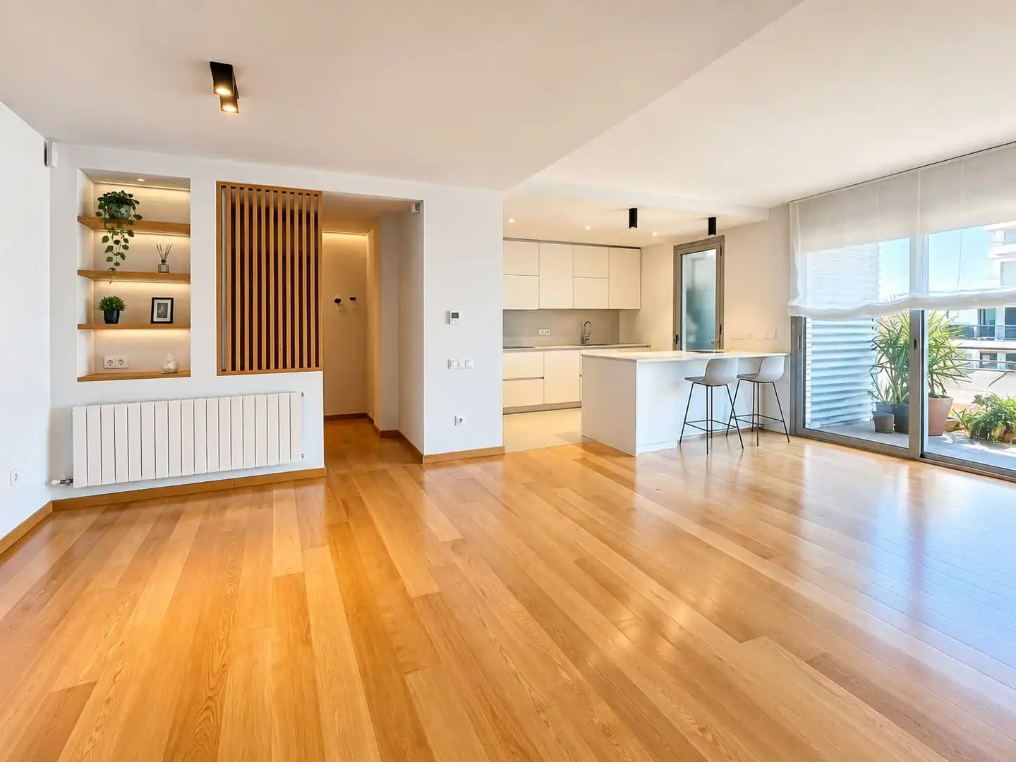 Sala d'estar de Àtic en venda en Badalona amb Aire condicionat, Calefacció i Terrassa