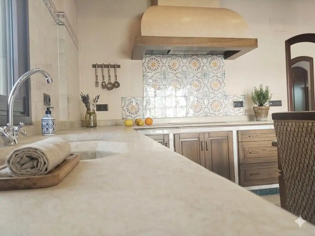 Cocina de Casa o chalet en venta en Chipiona con Aire acondicionado, Calefacción y Jardín privado
