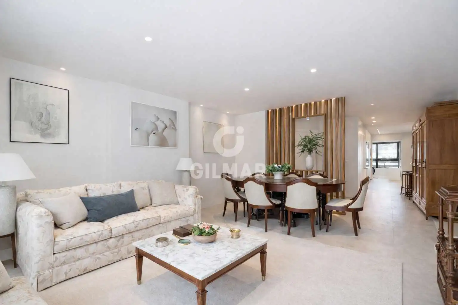 Living room of Flat for sale in Madrid  with Heating, Private garden and Swimming Pool