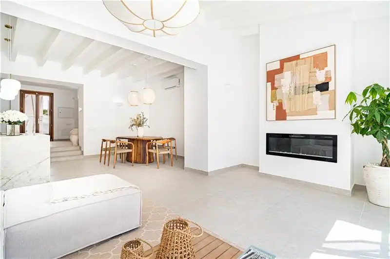 Sala de estar de Casa adosada en venta en Artà con Aire acondicionado, Calefacción y Terraza