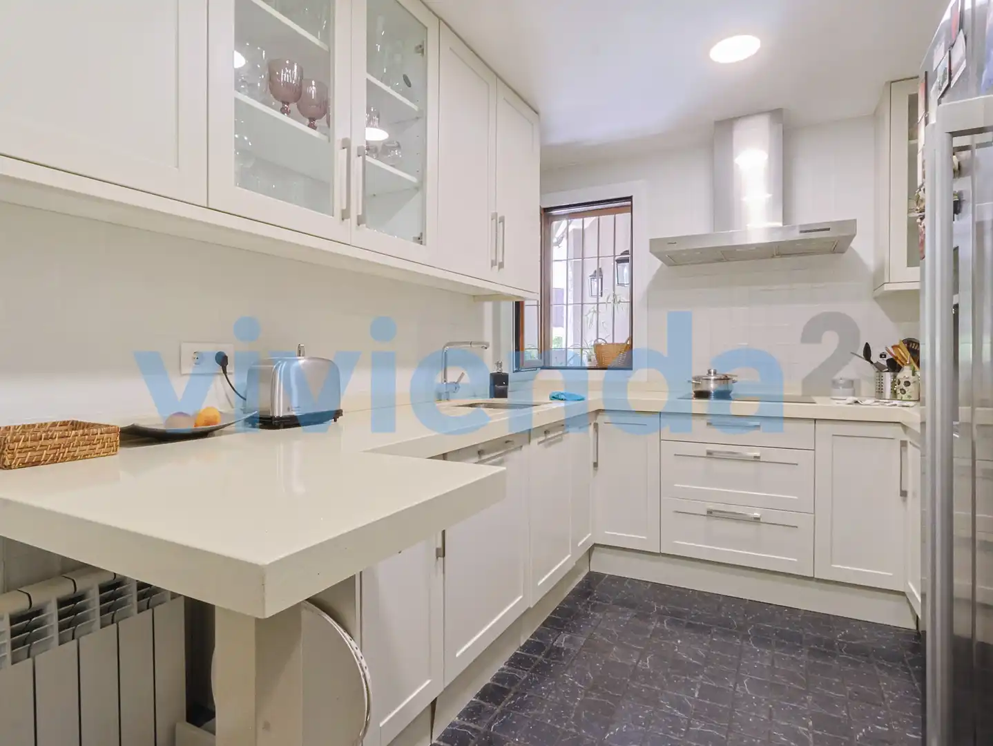 Kitchen of Flat for sale in Madrid  with Air Conditioner, Heating and Terrace