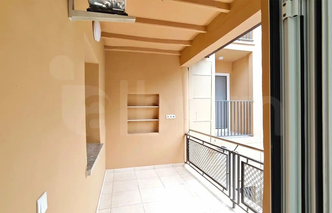 Balcony of Flat for rent in Gualba  with Heating, Terrace and Furnished