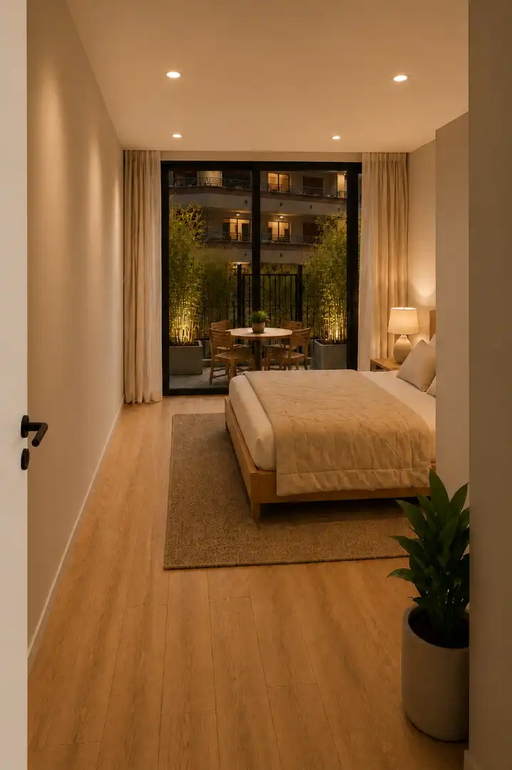 Bedroom of Apartments for sale in Sanxenxo  with Air Conditioner, Heating and Terrace