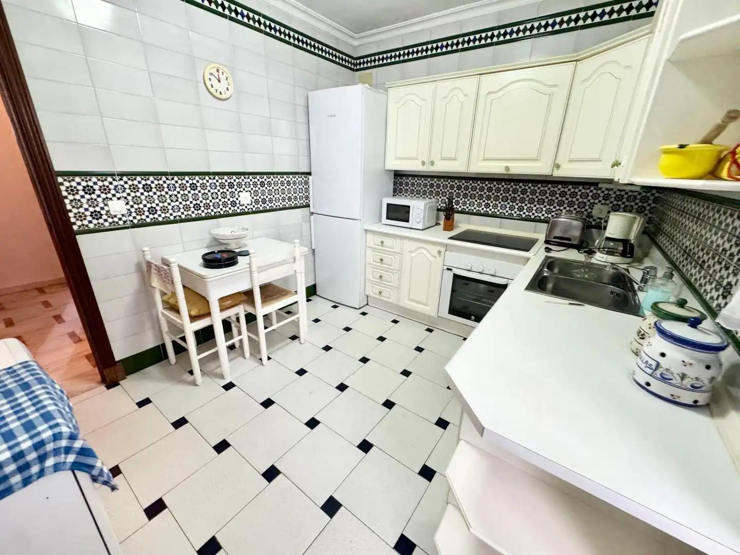 Kitchen of Flat for sale in Punta Umbría  with Terrace, Furnished and Balcony