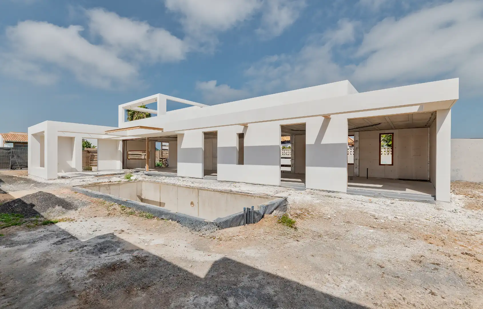 Vista exterior de Casa o xalet en venda en La Oliva amb Aire condicionat, Jardí privat i Terrassa