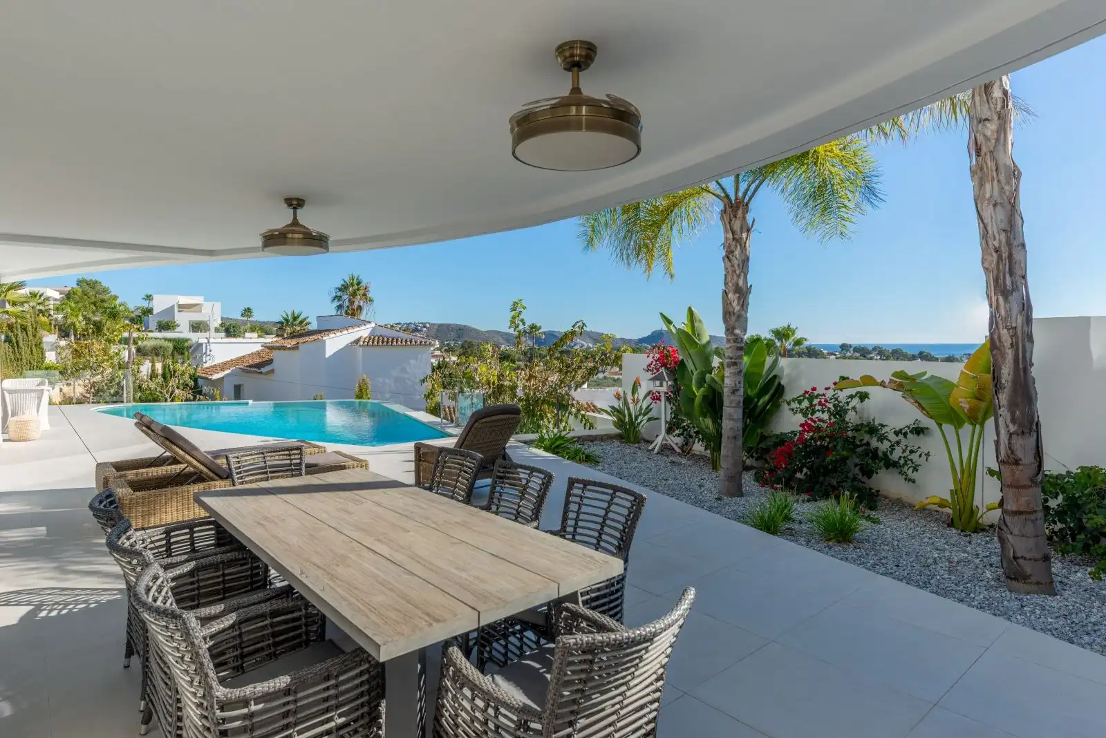 Terraza de Casa o chalet en venta en Moraira con Aire acondicionado, Calefacción y Jardín privado