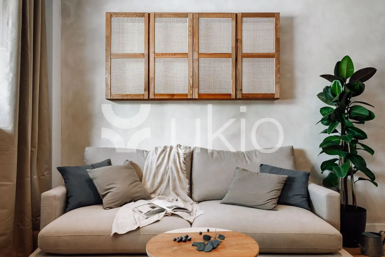 Sala de estar de Apartamento de alquiler en Barcelona con Aire acondicionado, Calefacción y Amueblado
