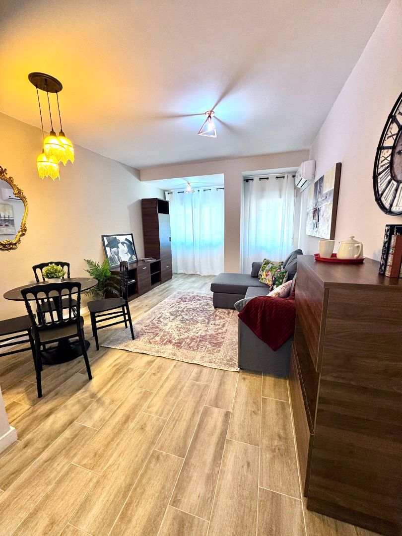 Sala d'estar de Pis en venda en Málaga Capital amb Aire condicionat, Moblat i Forn