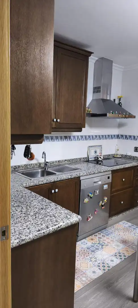 Kitchen of Flat for sale in Yecla  with Terrace, Storage room and Furnished