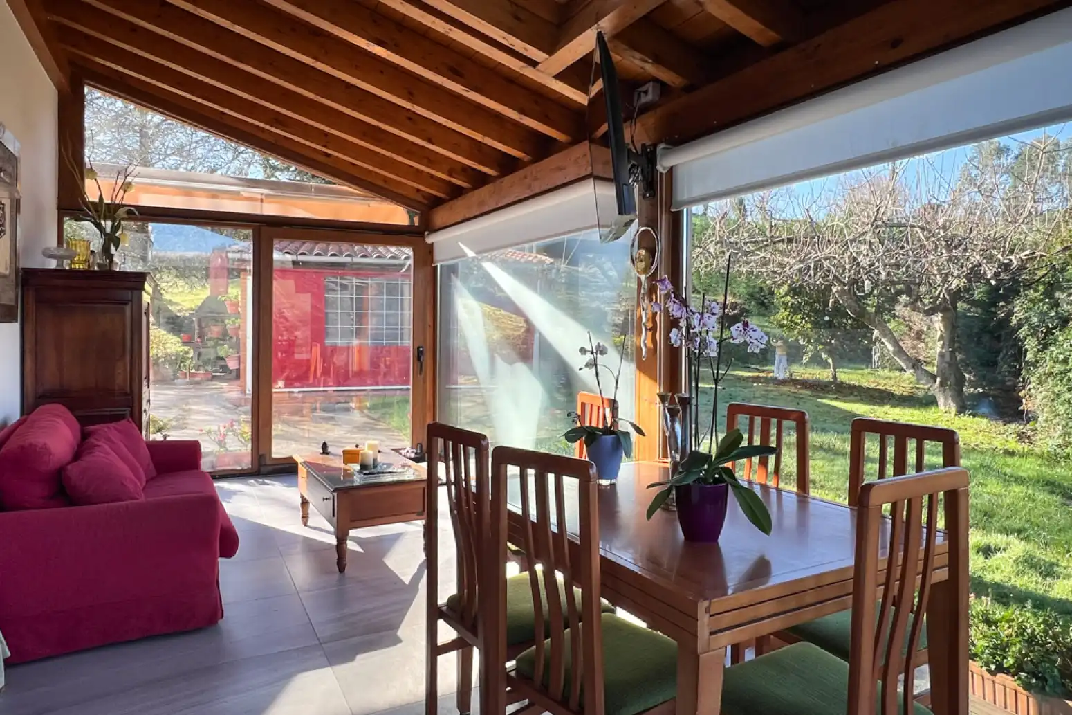 Dining room of Houses for sale in Cartes  with Heating, Parquet flooring and Terrace