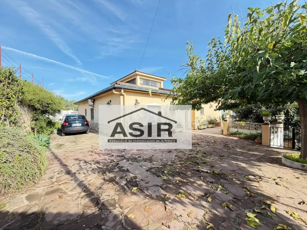 Vista exterior de Casa o chalet en venta en Alzira con Aire acondicionado, Terraza y Piscina